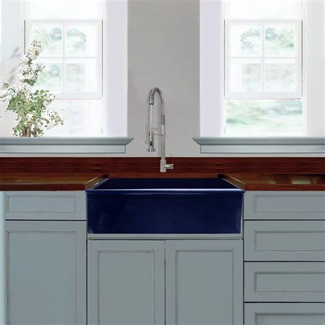 kitchen with blue sink